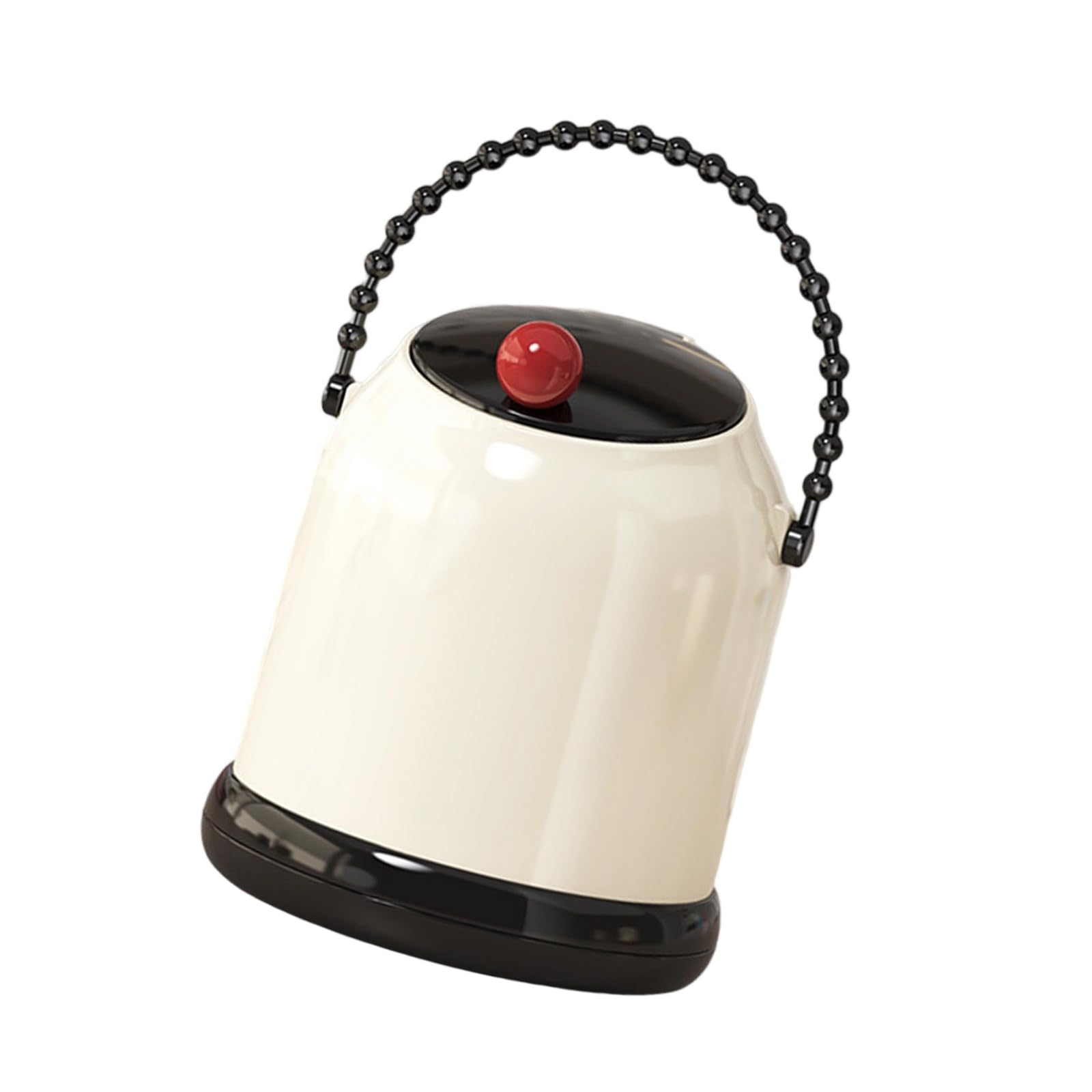 Buxuaaaa Desktop Trash Bin Press Top Lid Waste Basket Garbage Can with Handle for Bedroom Bathroom Desk Organization Desktop Wastebasket