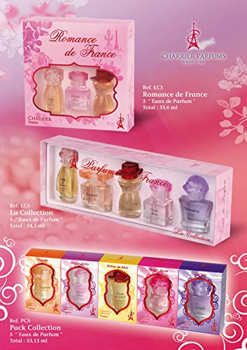 Charrier Parfums Pack Collection de 5 Eaux de Parfum Miniatures, Multicolore, Fruité, 53.13 ml - Image 6