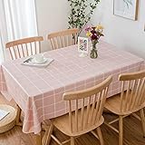 ♔【Material】 El mantel está hecho de algodón y cáñamo, que es resistente al agua, a prueba de aceite, fácil de mantener, antiincrustante, antiincrustante y antiarrugas.