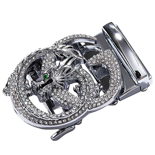 Dubulle Designer Mens Belts, Sliding Automatic Buckle Ratchet Dress Belt TOP Genuine Leather Strap Gifts - Image 4