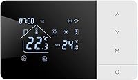 Smart WiFi Thermostat Touchscreen: App & Voice Control, Programmable Heat/Cool for Home, RV, Hotel - Energy Saving Digital Controller