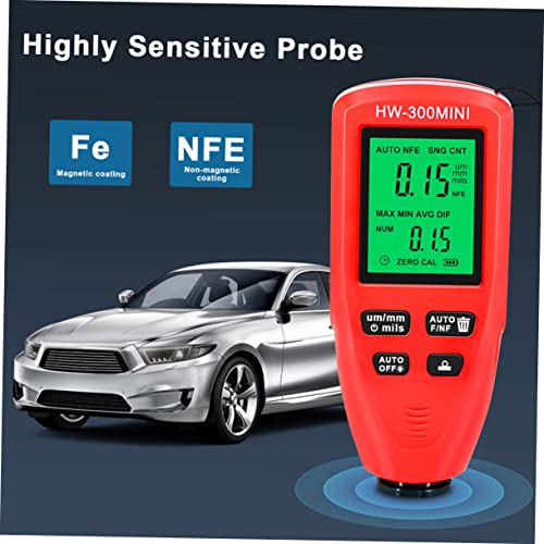 Medidor digital de espesor de recubrimiento ULTECHNOVO con resolución precisa para pintura, uso automotriz e industrial, diseño compacto, apagado automático, batería no incluida miniatura 6