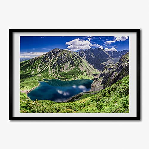 Cadre photo affiche 70x50 cm Tulup tableau peinture décoratif cadre en bois