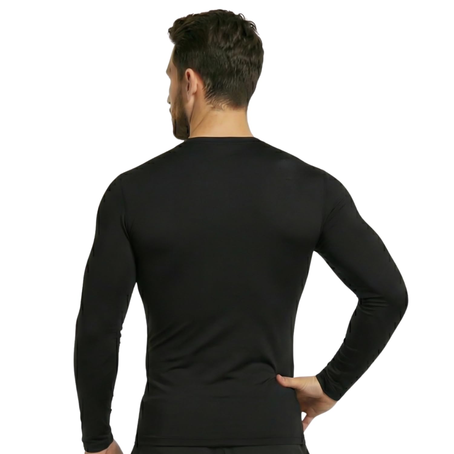 WMX Compression Swimming t Shirt Full Sleeves for Men (X-Large, Black) 3