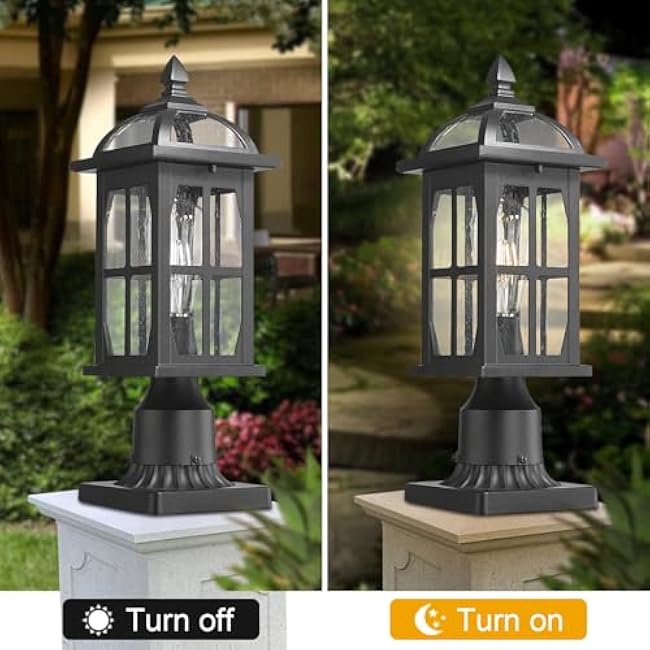 Darkaway Outdoor Post Lights Lamp Posts Post Lights Exterior Light Fixtures Fence Pole Lights Aluminum