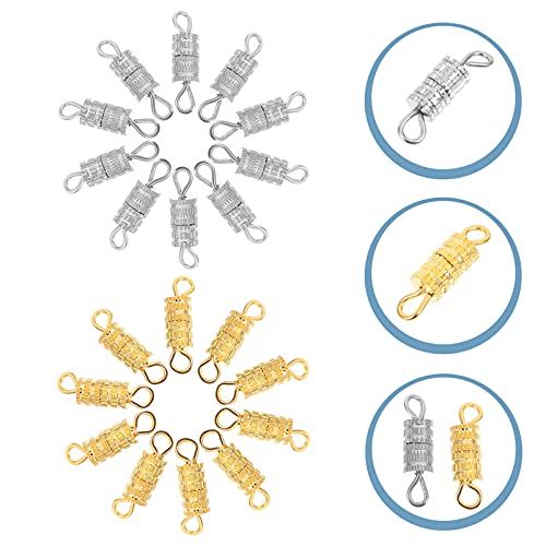 WINOMO 120 stks Vat Schroef Sluiting Sieraden Sluitingen Connector End Tip voor Armband Ketting Maken Accessoires - Image 4