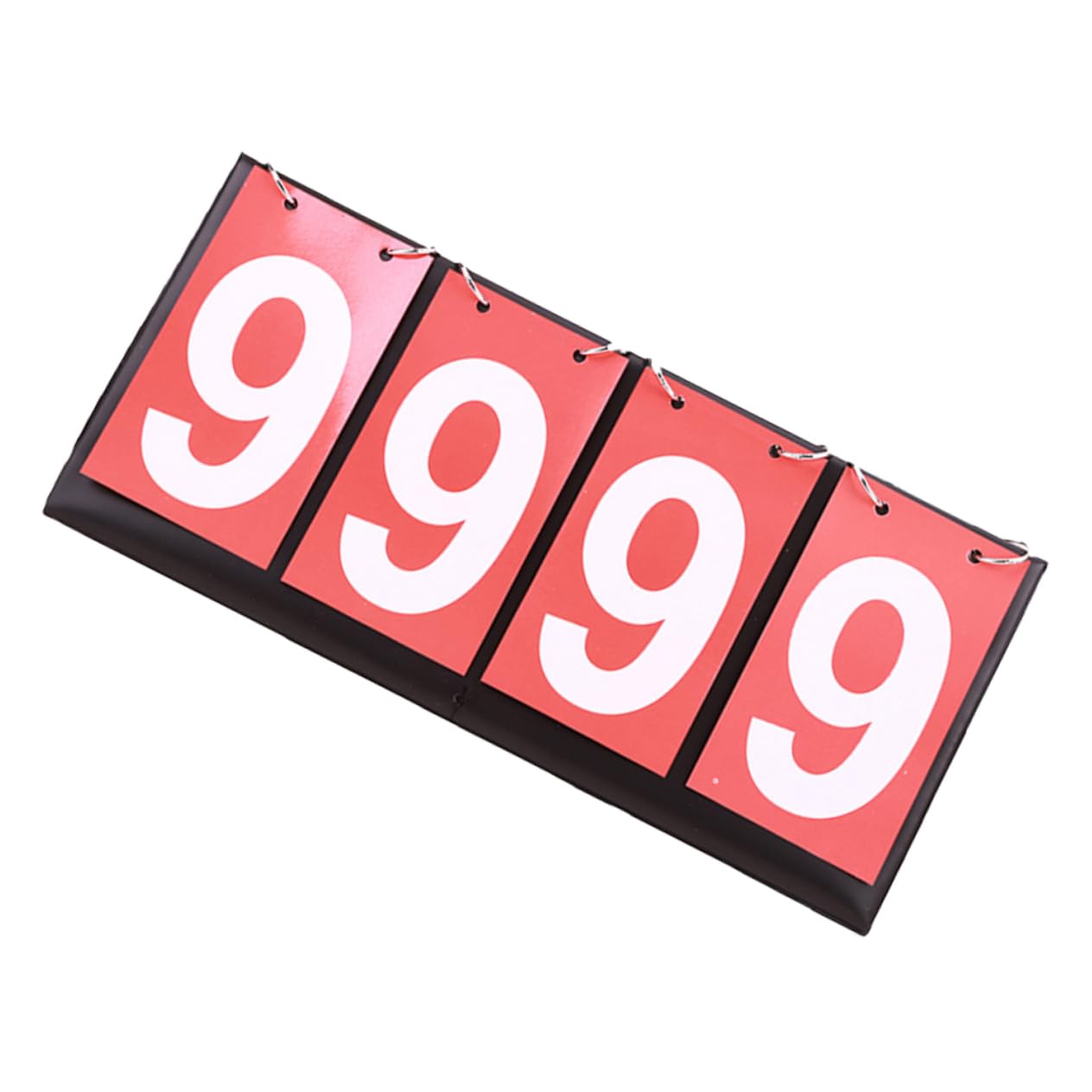 Gogogmee Portable Multi Sport Scoreboard Flipper Four Scoreboards for Basketball Football Durable Lightweight Design for Games Readable Numbers Red