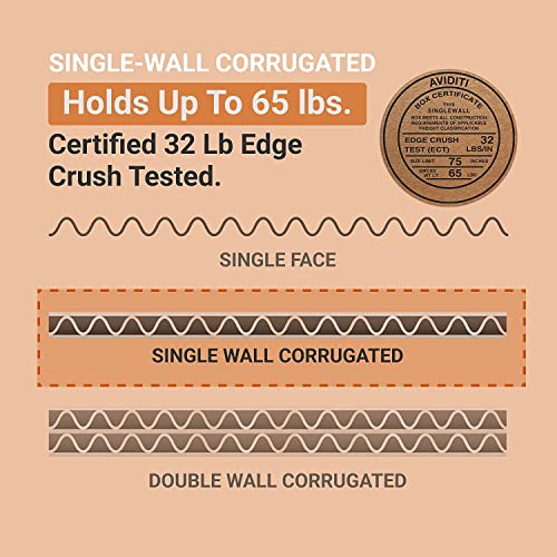 Image of BOX USA Shipping Boxes Medium 12 inchL x 8 inchW x 6 inchH 25-Pack - Corrugated Cardboard Box for Moving, Mailing, Packing, Packaging and Storage