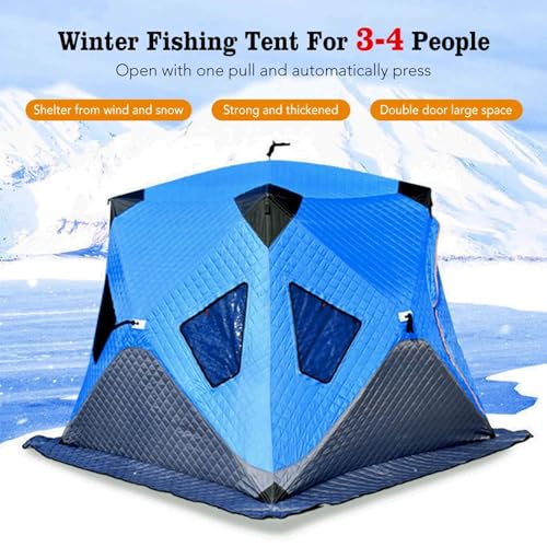 XQZMZSCP 3-4 Person Ice Fishing Shelter