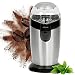 Produktbild Bomann elektrische Kaffeemühle, Kaffeemühle mit Edelstahlschlagmesser, Fassungsvermögen 40 g, 120-Watt Motor, edelstahl/schwarz, KSW 445 CB