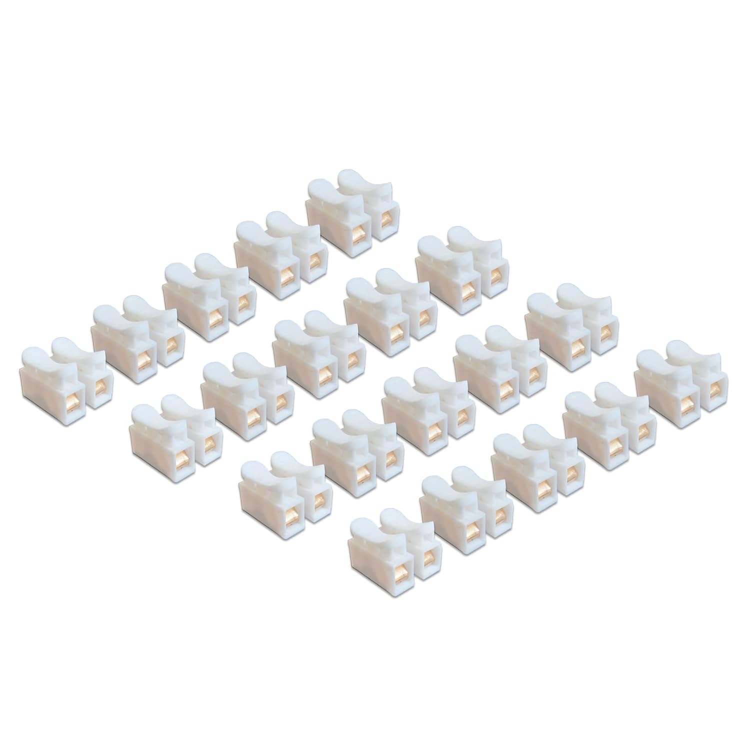 Wire Connectors Push-in Tool, Conectores De Cables Electricos Tool, Copper Core Tool. Quick Connect Wire Connectors for Wiring, Flame Retardant, Low Loss, 20 Pcs Pack. (Color : White) (White)