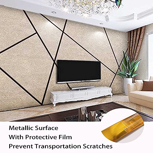 Huaesem Flexible Molding Trim Self Adhesive, Metallic Wall Molding Trim, Decorative Trim For Wall/Mirror/Furniture/Door/Wardrobe/Home Decor, 0.7 Inch X 10 Feet, Silver #TOP5