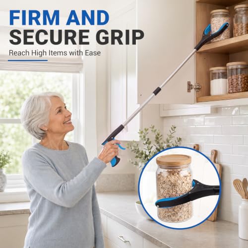 Image of Grabber Reacher Tool - 32 inch Extra Long Foldable Gripper and Reaching Tool