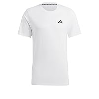 adidas Uomo Train Essentials Feelready Training Tee, White/Black