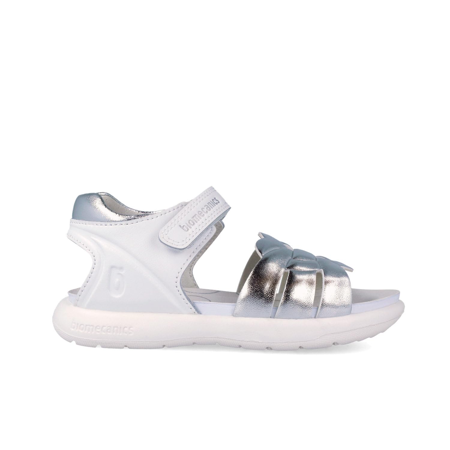 Sandales avec cœur blanches enfant en cuir premium de qualité - 6