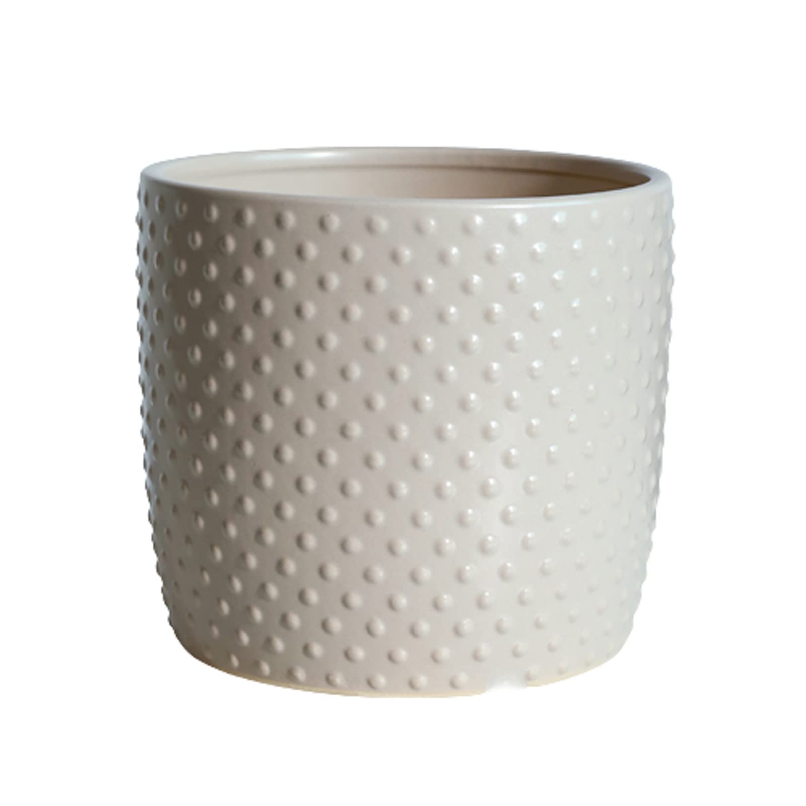 Vasi da Giardino Vasi per Piante in Ceramica per Piante da Interno, Vaso da Fiori a Pois in Rilievo da 5/6/7 Pollici con Foro di drenaggio per Decorare la casa, L'Ufficio