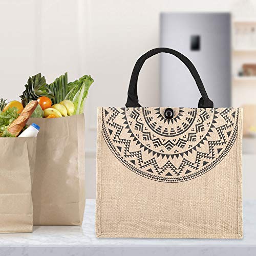 Sac à main CHICIRIS sac fourre-tout en jute grand format L cabas de plage - 3