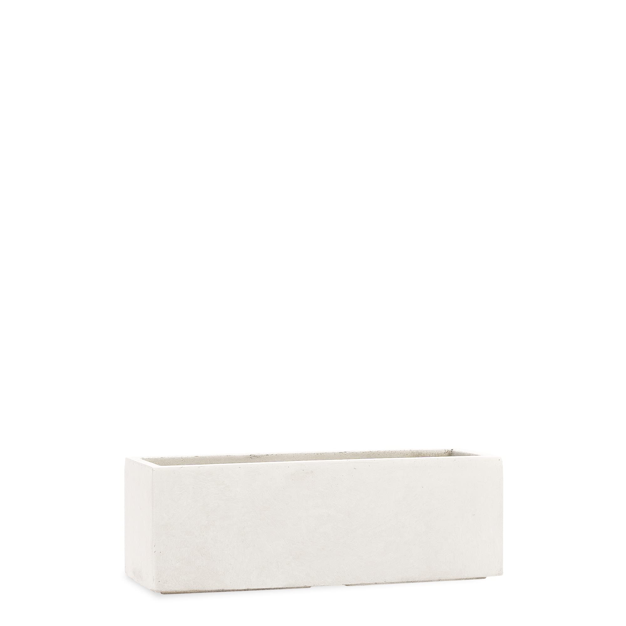 Pflanzwerk® Pflanzkübel TUB Sand 17x50x17cm XXL – Rechteckig – Großer Fiberglas Blumenkübel für Garten & Fensterbank außen und innen - Frostbeständig - UV-Schutz - Markenqualität