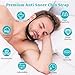 Anti Snoring Chin Strap for Sleeping, 2 Pack Adjustable Jaw Support Strap to Keep Mouth Closed, Soft Snoring for Men Women, Lightweight Reusable, Snoring Dry Mouth, Comfort Fit Nighttime Sleeping Aid