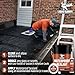 Liquid Rubber Waterproof Sealant – DIY Leak Repair Coating for Flat, Metal & Low Slope Roofs, Foundations, Gutters & More – Flexible Protective Membrane - Black - 1 Gallon