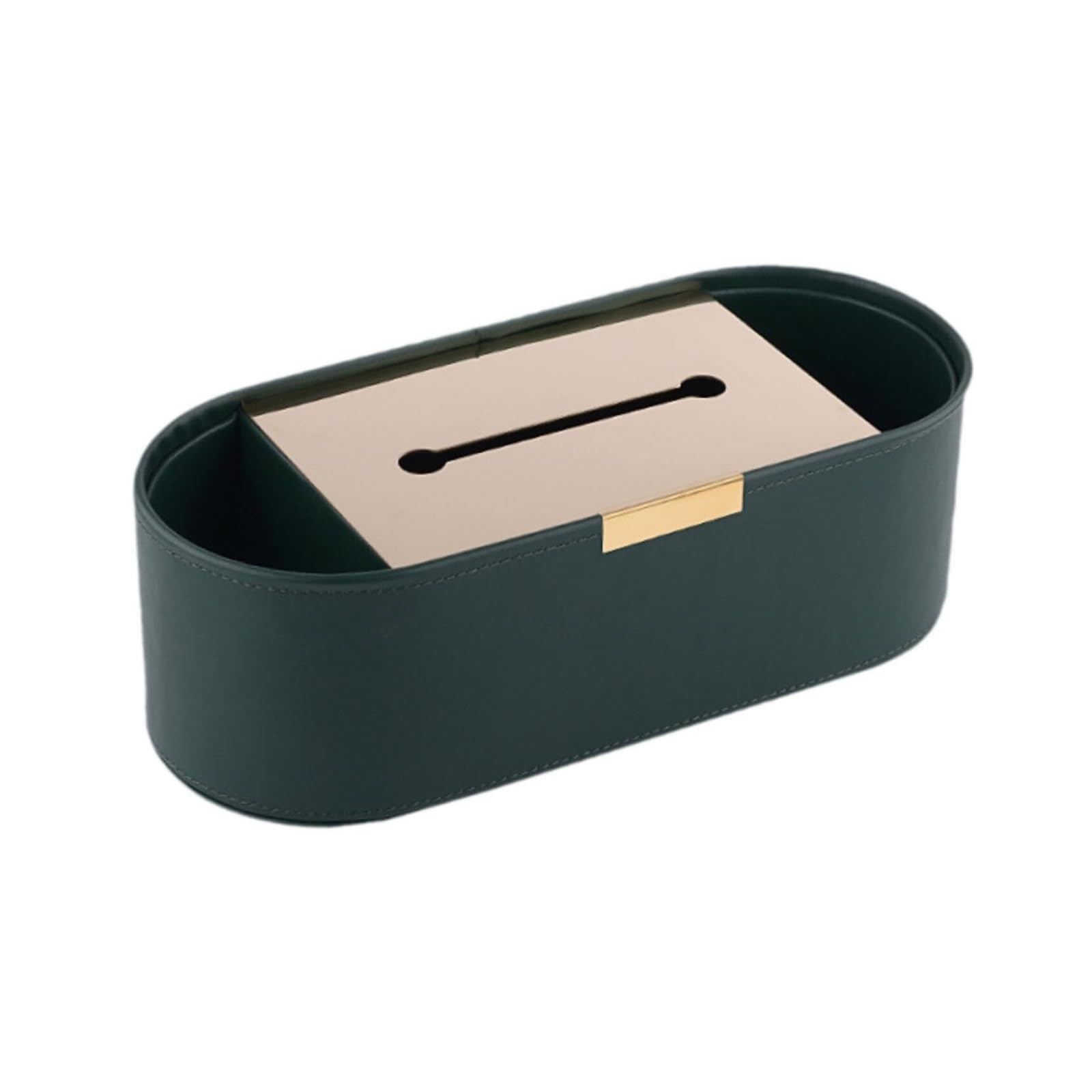 Caja dispensadora de pañuelos Servilleteros modernos decorativos for el hogar con soportes de papel tisú Imprescindibles para el apartamento(Green)