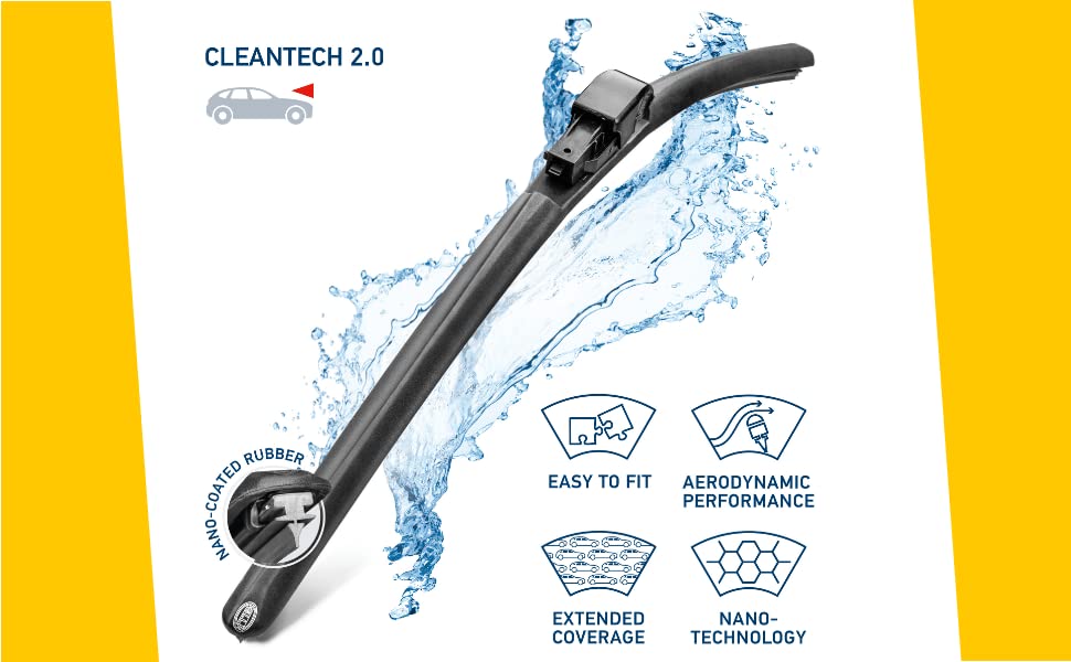 Image of HELLA 358054241 CLEANTECH Wiper Blade, 24 inch, Single, 1 Pack