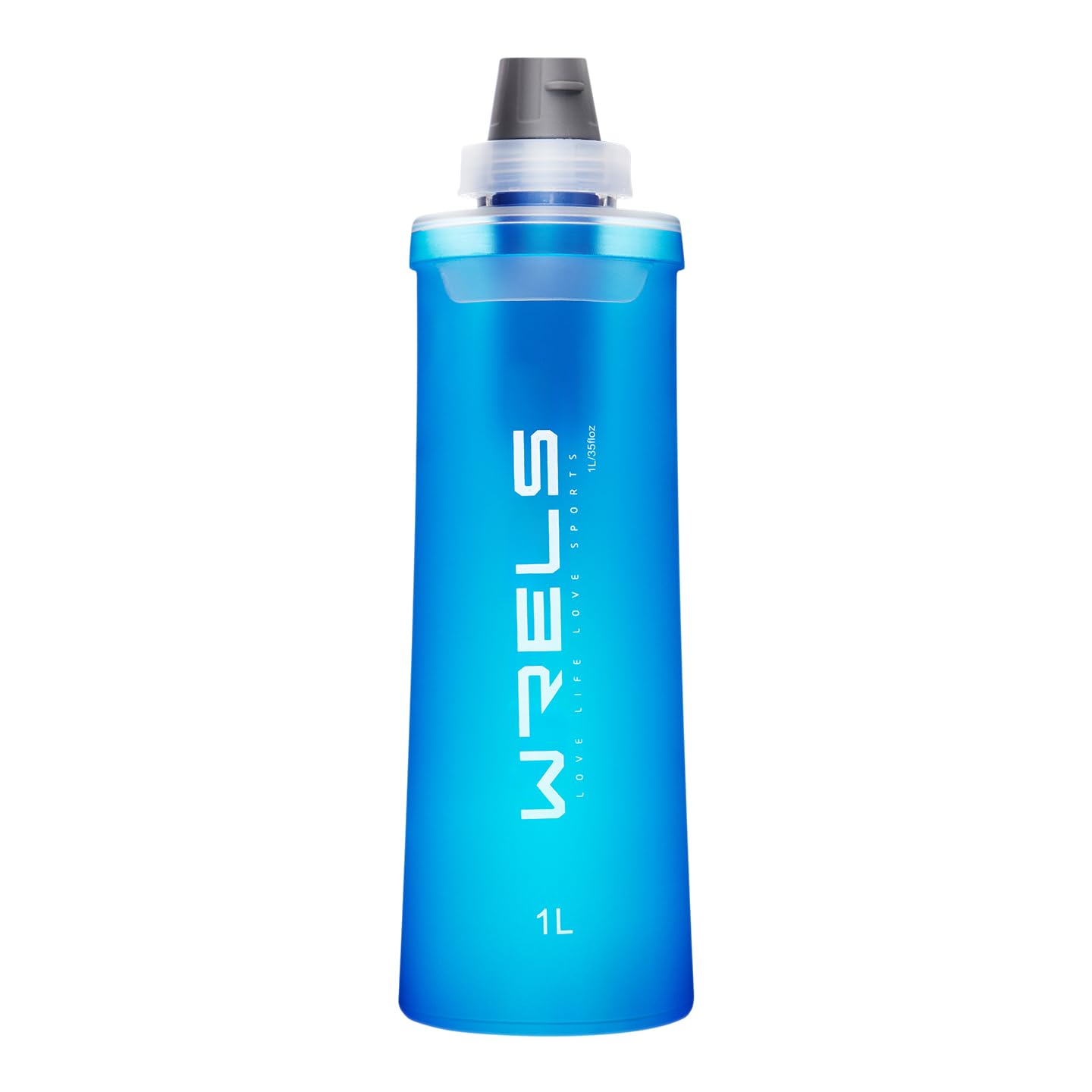 WRELS Bottiglia con filtro dell'acqua pieghevole con filtro, per sopravvivenza, senza BPA, ultraleggero e resistente, per escursioni, campeggio, viaggi con zaino in spalla