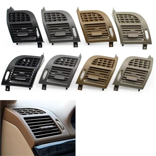 Rejilla de ventilación derecha negra para Benz Clase E W211 de 2003 a 2008 4
