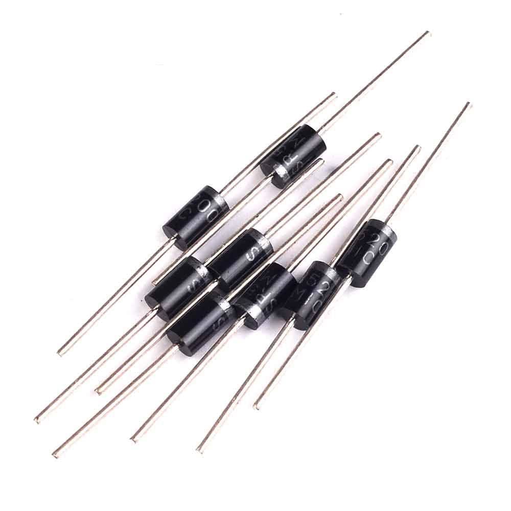 Éléments de limitation du courant 10 PIÈCES SR5200 Schottky Barrière Redresseur Diode 5A 200V DO-201AD/DO-27