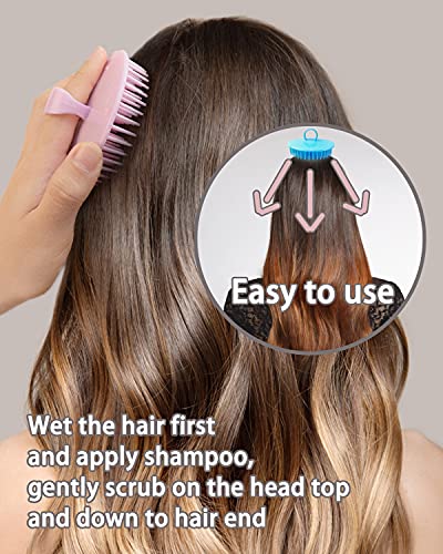 Hair Scalp Massager Shampoo Brush, 6 Pcs Scalp Brush Shower, Soft Scalp Scrubber For Dandruff, Scalp Exfoliator For Adults, Children And Pets #TOP5