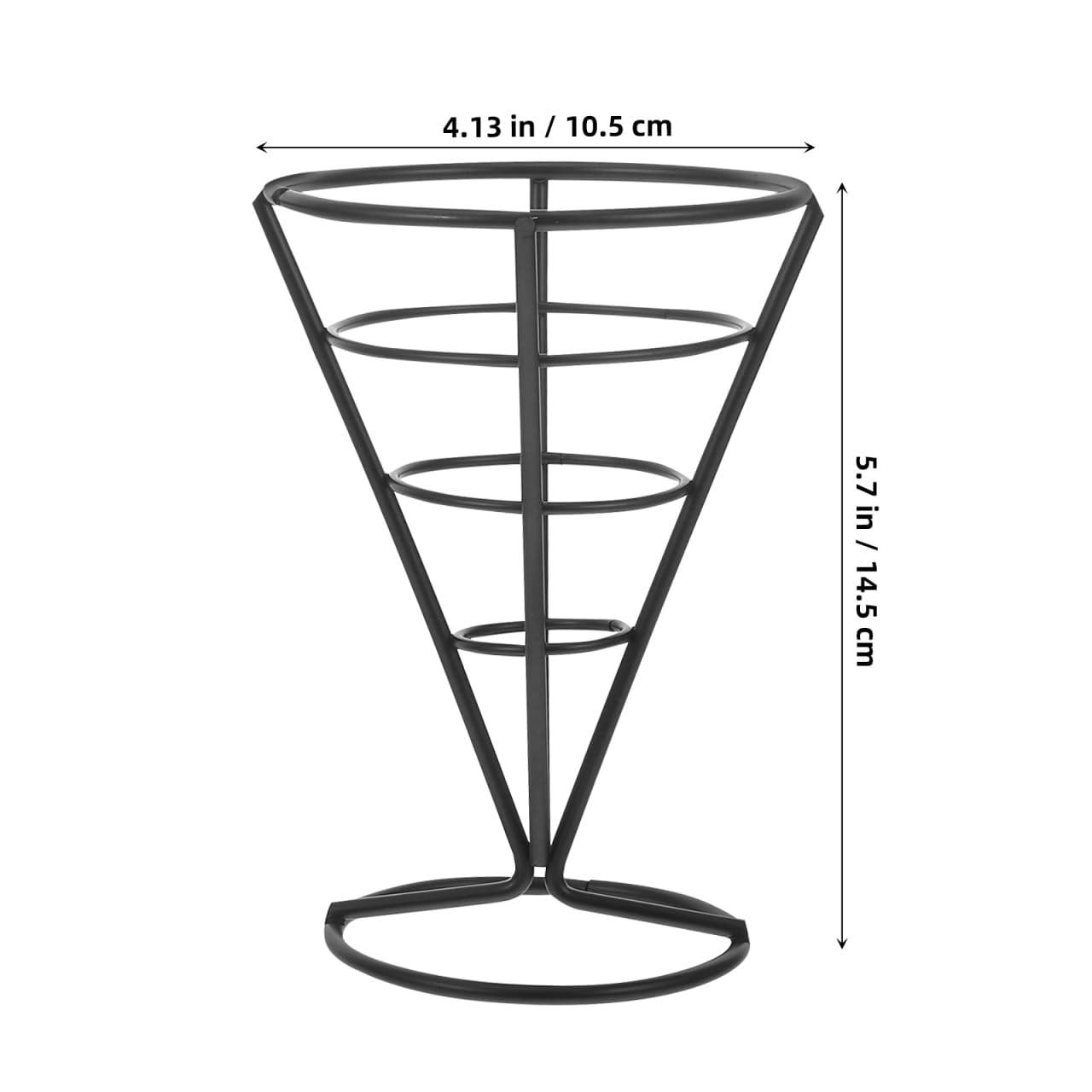 Baluue 10pezzi Porta Fritture Inossidabile Da Coni Per Snack e Patatine Supporto Per Presentazione Cibo Ristoranti e Bar Design Compatto e Resistente