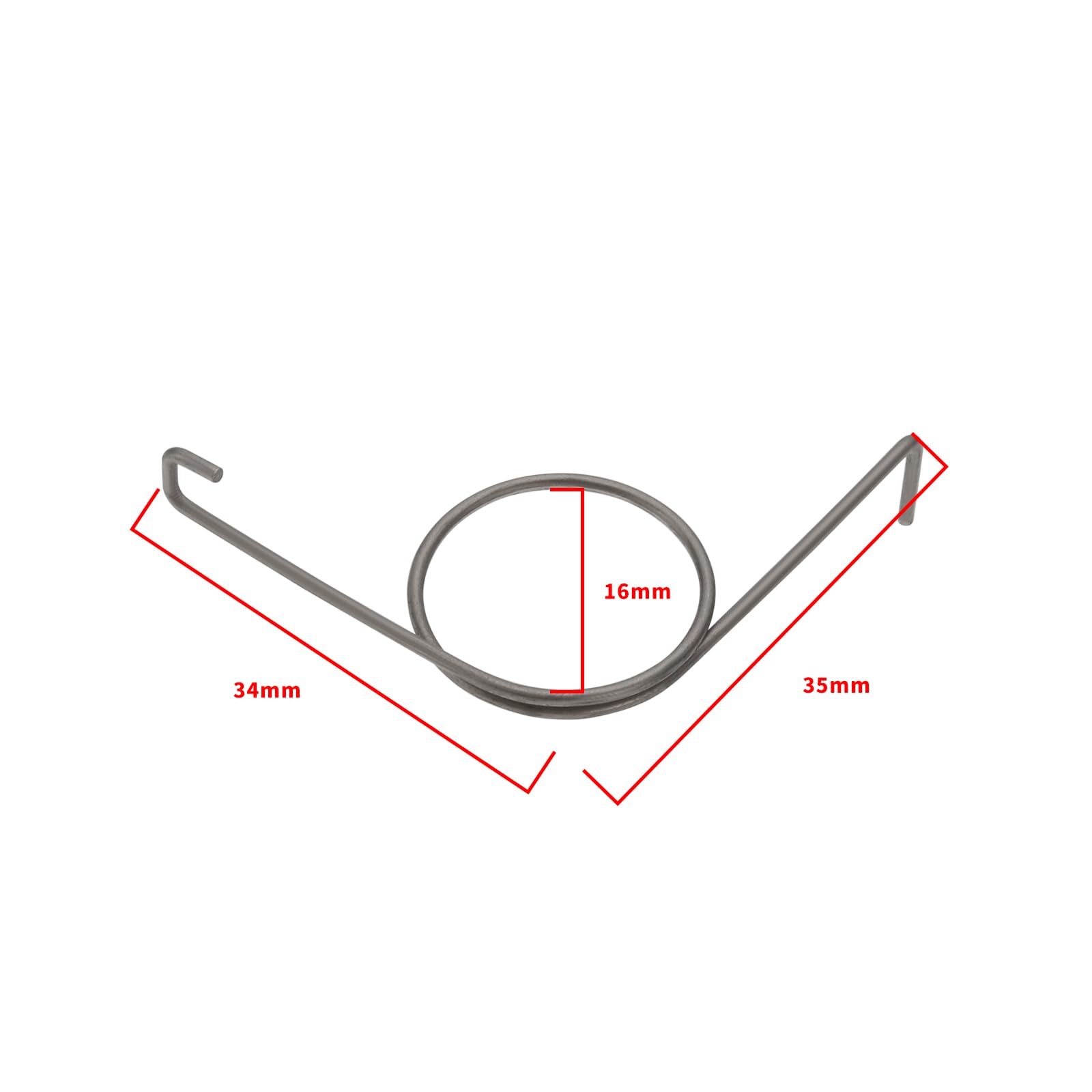 Create idea 2pcs Replacement Spring Repair Spring Compatible with GU PSK 966 Stainless Steel Left Hand Trolley Replacement Spring 9-29665-00-L for Sliding Door Lock System 35mmx34mm - Image 4