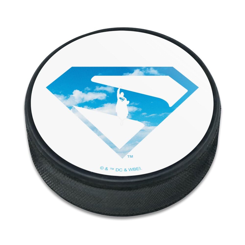 Superman 2025 Movie Cloud Shield Ice Hockey Puck