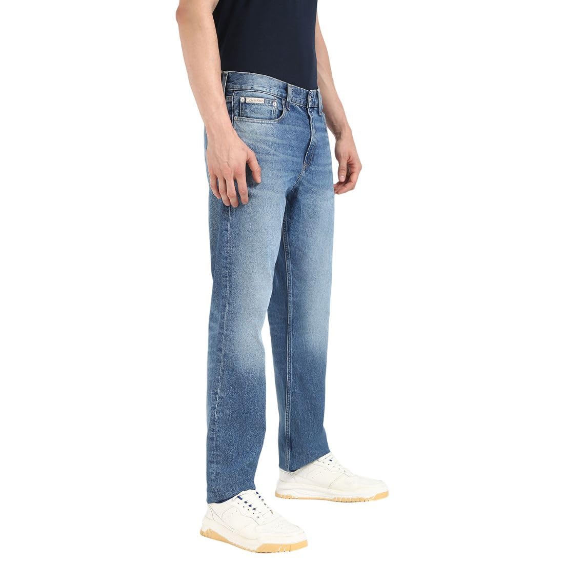 Calvin Klein Men’s Slim Straight Jeans, Blue (Denim Medium), 32W/40L