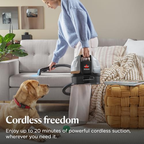 BISSELL SpotClean Mini Cordless Carpet Cleaner, Portable Spot Washer, Perfect for Quick Cleanups, Compact & Lightweight Machine, On the Go Stain Remover for Cars, Boats, Sofa, Rugs & More, 40652 - Image 3