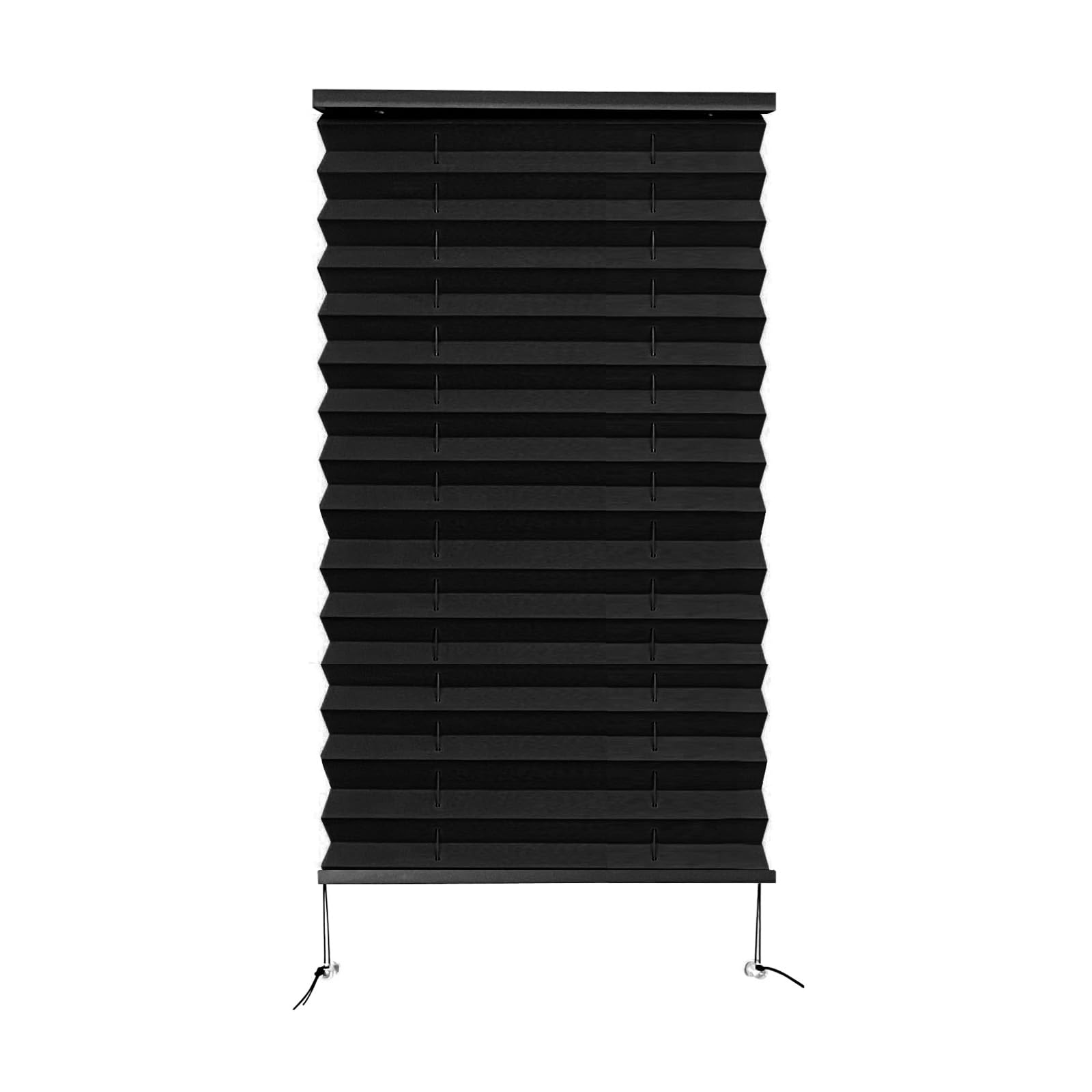Dulepax RV Blinds - Pleated Shades, 14" W x 26" L Black RV Window Shades for Camper, Travel Trailers, Motorhome's Window