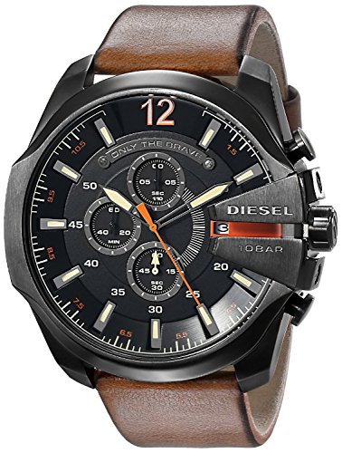 Amazon.co.jp: Diesel Men's DZ4343 Mega Chief Quartz Brown Watch