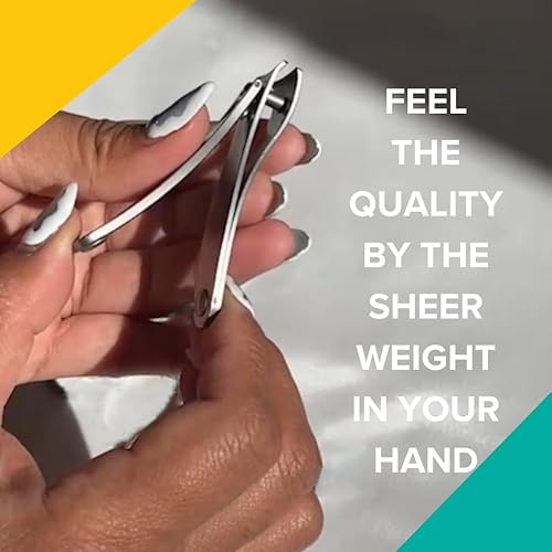 Miniatura 6 de Rui Smiths TopInox - Cortaúñas de precisión profesional  Cortadora de uñas de acero inoxidable para manicura y pedicura, bordes de corte curvados,