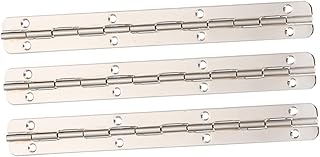 SOLUSTRE 3pcs 180 Piano Hinge Stainless Steel Continuous Folding Hinges 180 Degree Hinge Hinges Heavy Duty Door Hinge Mini Hinges for Crafts Small Hinges for Crafts Iron Hinge Window