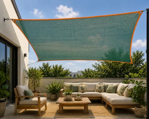 Image of Green Shade Ne.t 75% UV Block | Multipurpose Garden & Balcony Ne.t | Portable Greenhouse Protection Ne.t | Weather Resistant | Green (Pack of 1) (10x5 Feet)