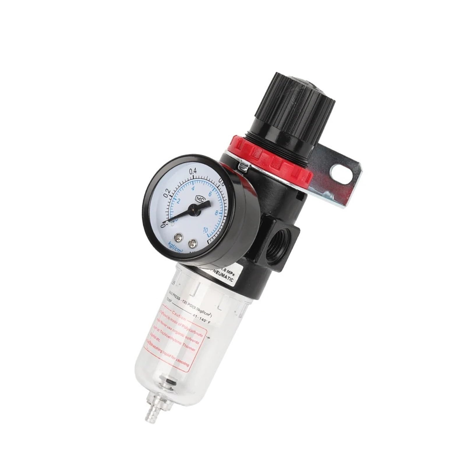 Jwvialel Only Afr2000 Pneumatic Filter Afr2000 Treatment Unit Pressure Regulator Compressor Reducing Valve Oil Water Separation Gauge Switch 1Pcs(Only Afr2000)
