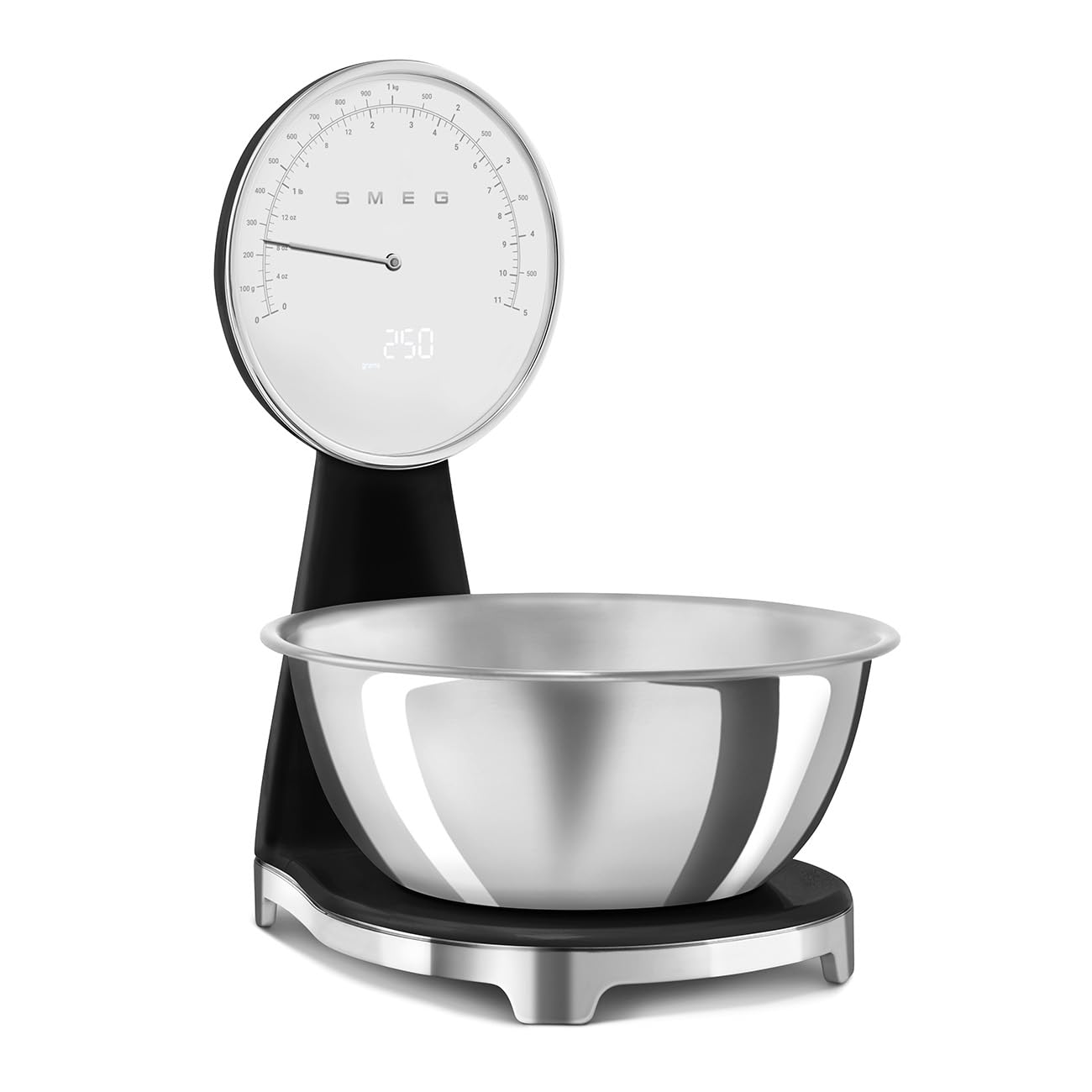 SMEG KSF01BLWW, Báscula de cocina analógica y digital, Black
