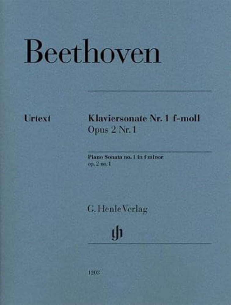 Klaviersonate - Op. 2, 1 - Piano - Sheet music - (HN1203)