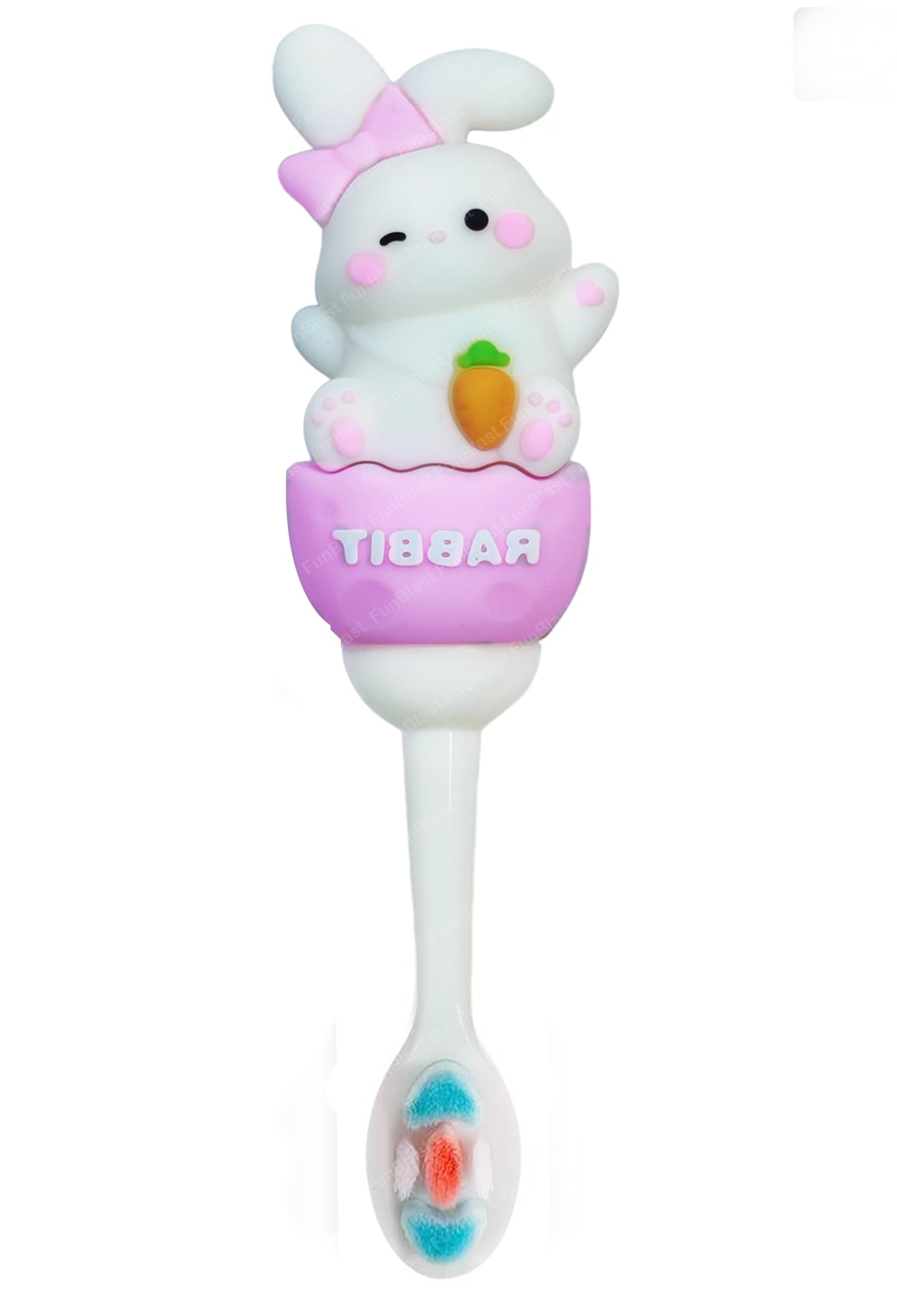 FunBlast Soft Bristle Cartoon Toothbrush – Animal Design Soft Tooth Brush, Extra Microfiber Soft Bristles Toothbrush for 2-7 Years old Children, Manual Toothbrush for Kids, Boys and Girls (Rabbit) (B0CFXMVWNL) Amazon Price History, Amazon Price Tracker