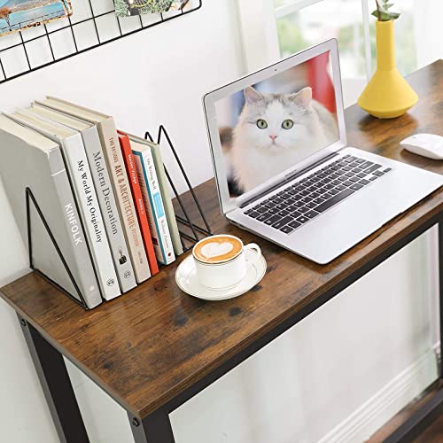 VASAGLE bartafel smal, keukentafel, aanrecht, rechthoekige bartafel, stevig metalen frame, 120 x 40 x 100 cm, eenvoudige… - Image 5