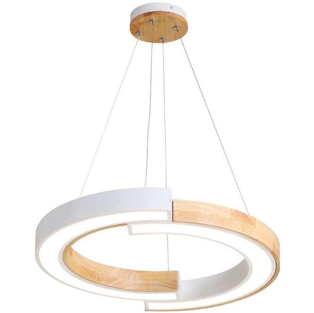 Lustre LED rond 58cm luminaire suspendu moderne pour design d'intérieur