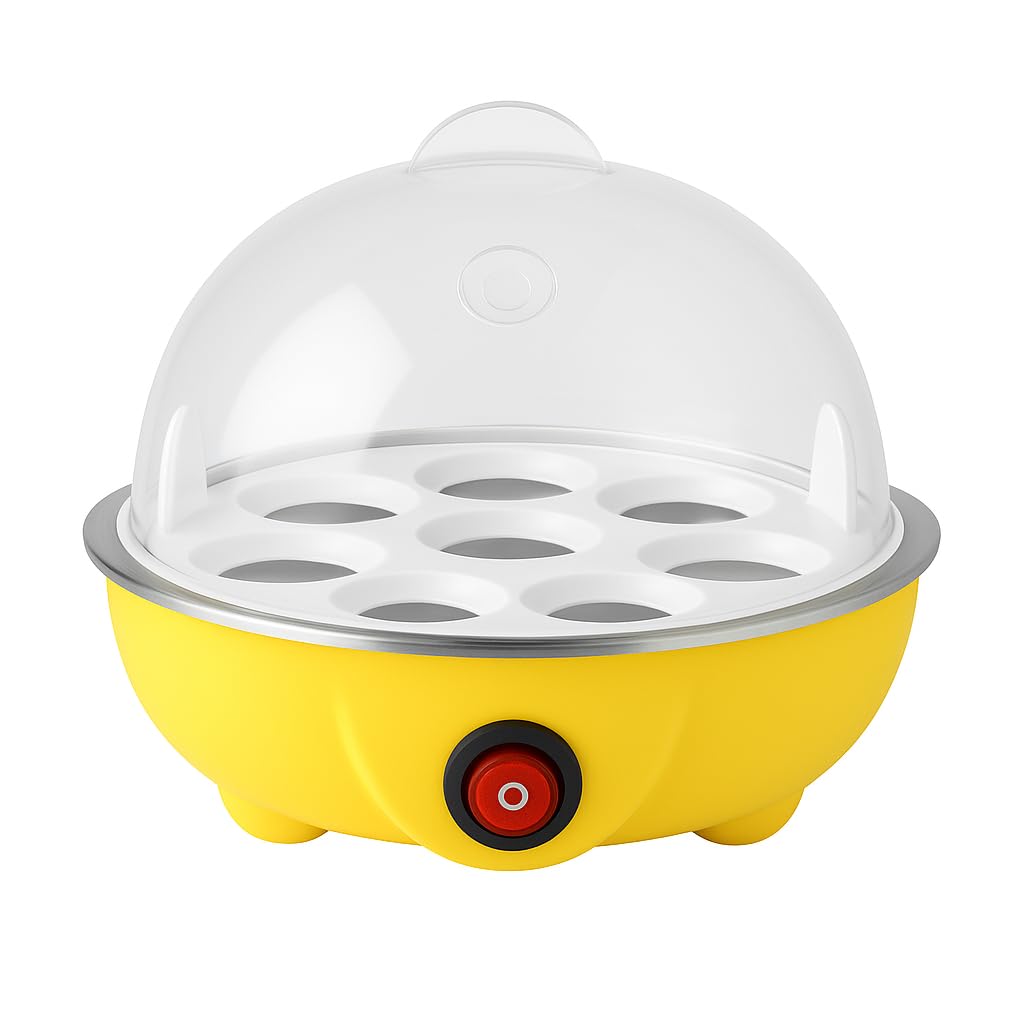 Electric Egg Boiler Cooker for 7 Eggs | Auto-Off, Steamer & Poacher | Fast Boiling, BPA-Free | Multi-Color (Pink, Blue, White)-image-17