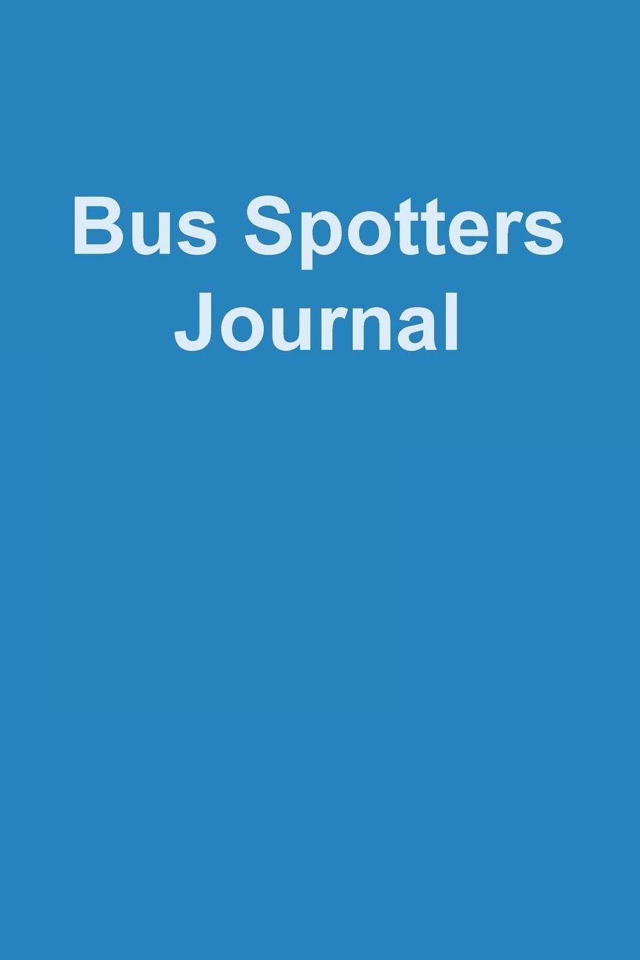 Bus Spotters Journal