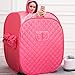 Magik Fashion One Person Full Body Spa Weight Loss Detox Therapy Sauna Steamer Pot (Hot Pink)