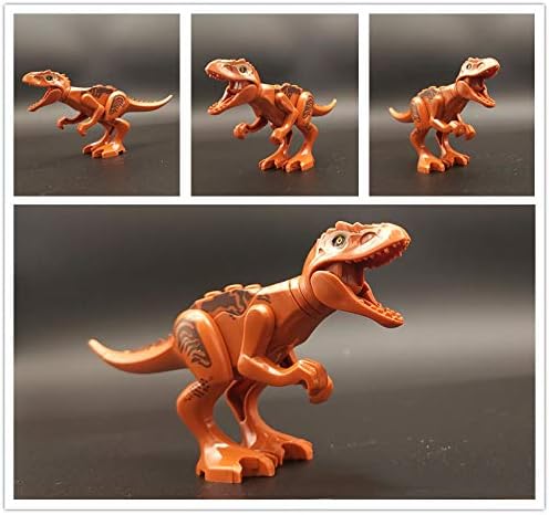 Miniatura 8 de Toysvill Dinosaurio Jurassic World - Juguetes de bloques de construcción (juego de 20 piezas) con piezas móviles